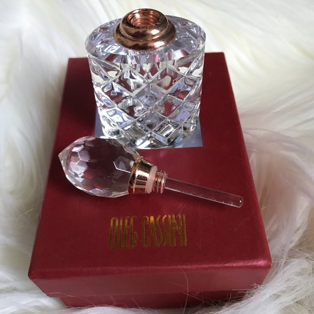 Oleg Cassini Crystal Bottle